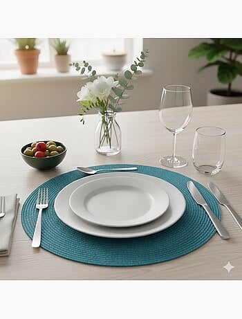 Set de table rond Design Zebulon