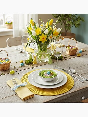 Set de table rond Design zebulon