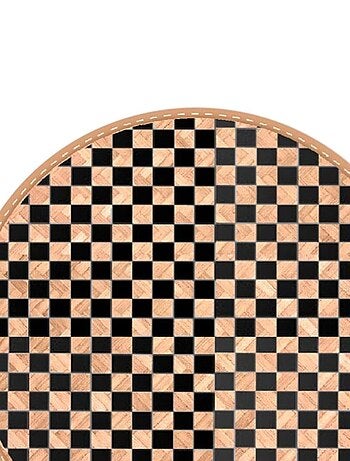 Set de table rond en feuilles de bambou tressées