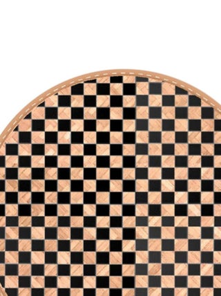 Set de table rond en feuilles de bambou tressées