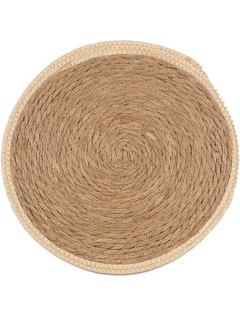 Set de table rond en jute rigide tressée