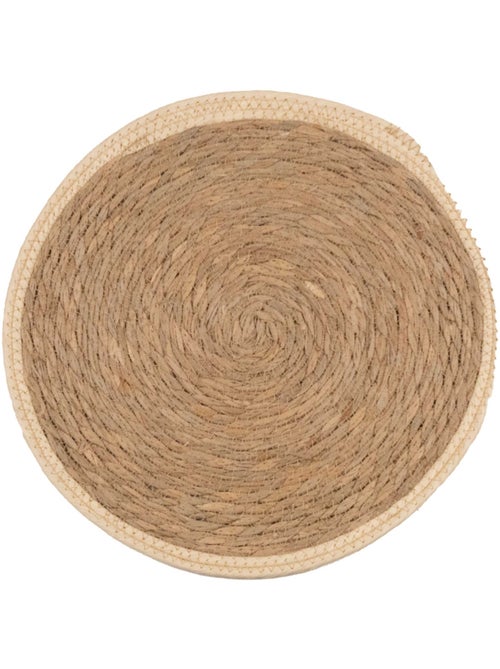 Set de table rond en jute rigide tressée - Kiabi Set de table rond en jute rigide tressée - Kiabi