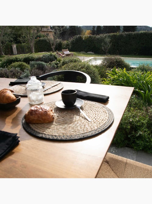 Set de table rond en jute rigide tressée - Kiabi Set de table rond en jute rigide tressée - Kiabi