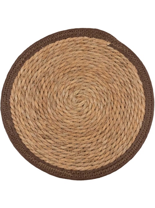 Set de table rond en jute rigide tressée - Kiabi Set de table rond en jute rigide tressée - Kiabi