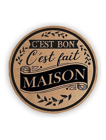 Set de table rond en toile de jute c'est bon c'est fait