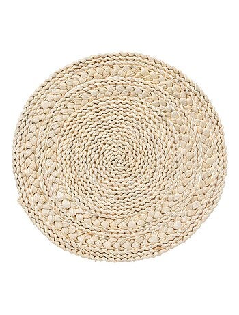 Set de table rond Escambia - Diam 38 cm - Beige