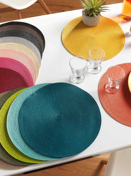 Set de table rond et coloré - Kiabi