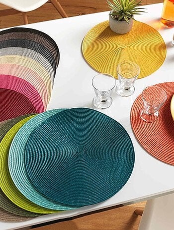 Set de table rond et coloré