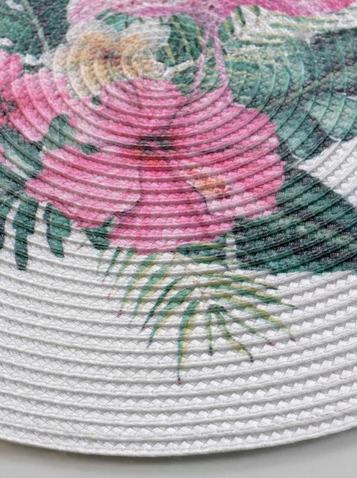 Set de table rond Flamant rose - Kiabi