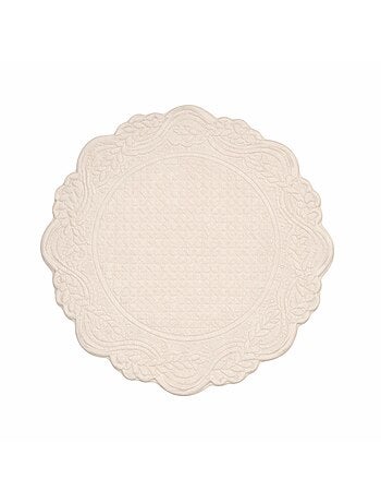 Set de table rond lavable matelassé coton