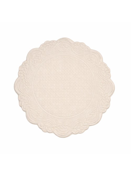 Set de table rond lavable matelassé coton - Kiabi