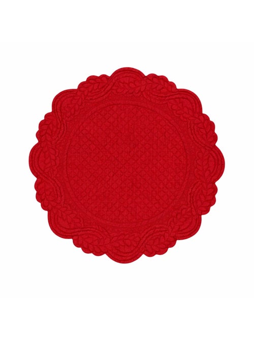 Set de table rond lavable matelassé coton - Kiabi