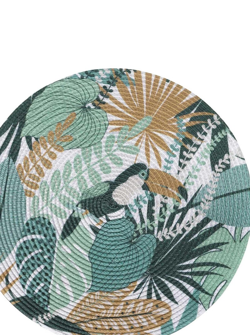 Set de table rond Toucan brazilia Vert - Kiabi