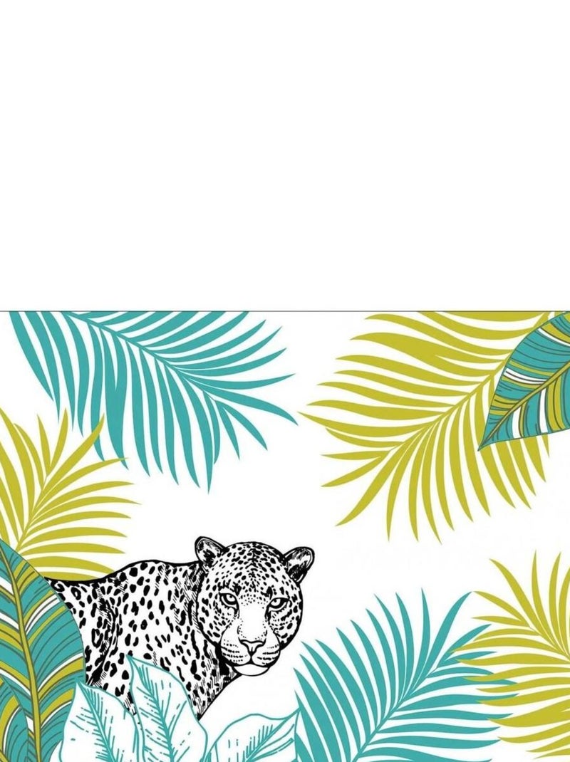 Set de table Sabaly guepard Vert - Kiabi