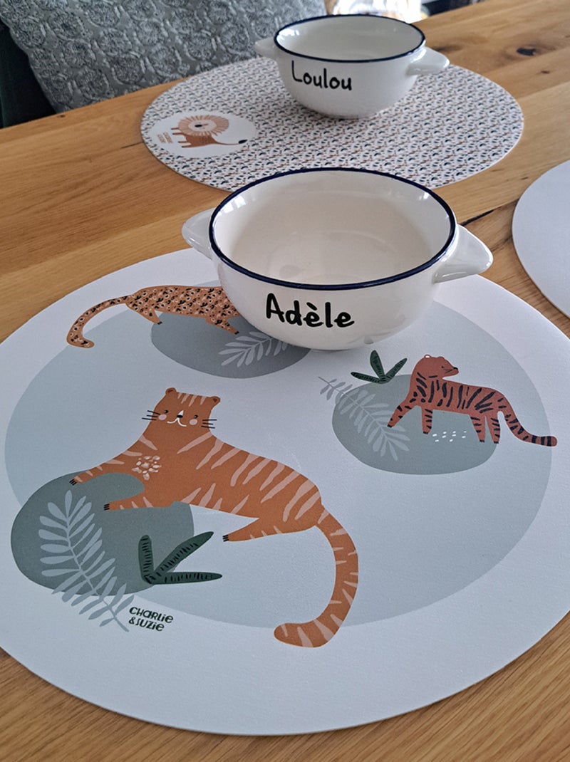 Set de table Savana  Les Panthères Multicolore - Kiabi