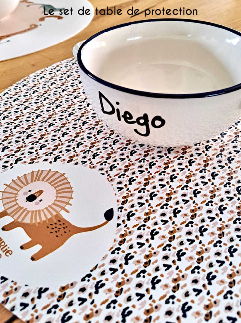 Set de table Savana  Lion Graou Multicolore - Kiabi