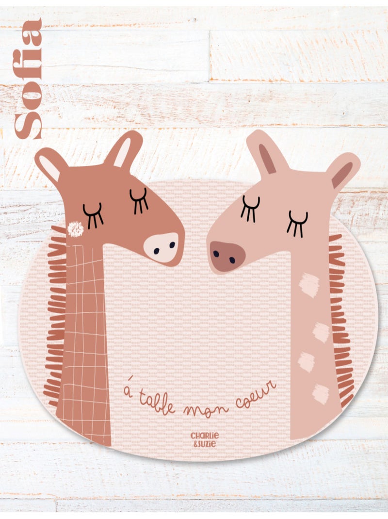 Set de table Sofia Girafe Multicolore - Kiabi