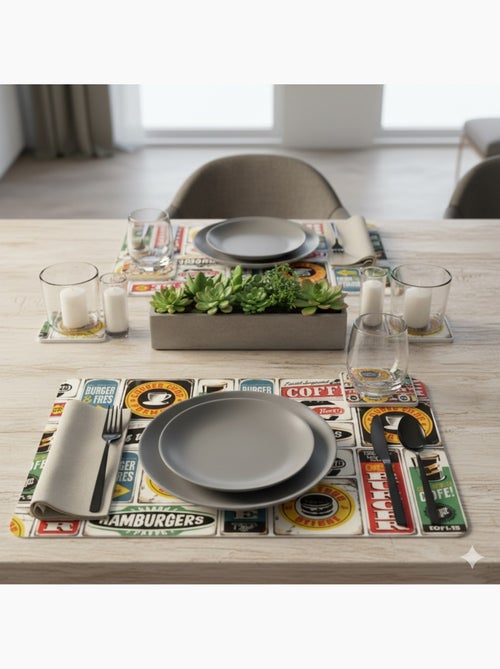 Set de table Street food - Kiabi