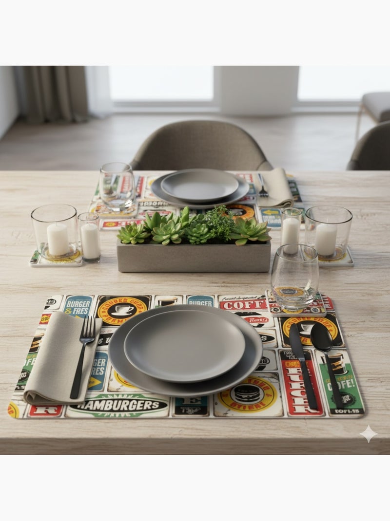 Set de table Street food Multicolore - Kiabi
