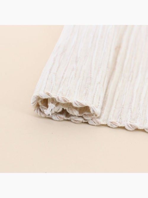 Set de table tissu côtelé à franges 35x50cm - Kiabi