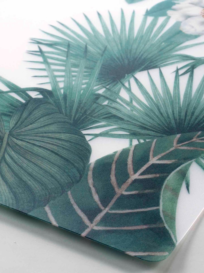 Set de table transparent 28 x 44 cm Fleur tanisse Vert - Kiabi