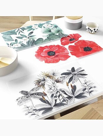 Set de table transparent Fleur tanisse