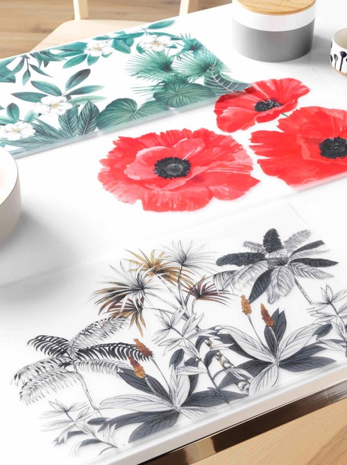 Set de table transparent Fleur tanisse - Kiabi