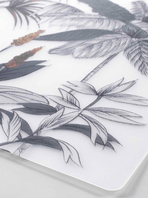 Set de table transparent Idalia tropicale - Kiabi