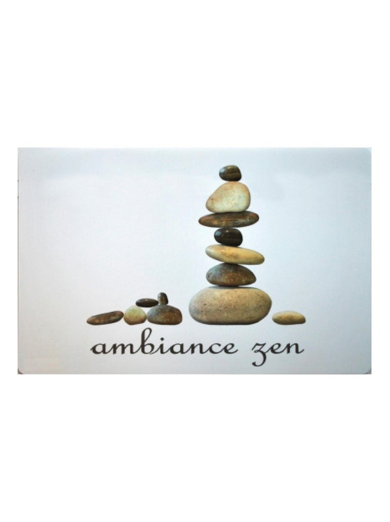 Set de table transparent Stones zen Beige - Kiabi