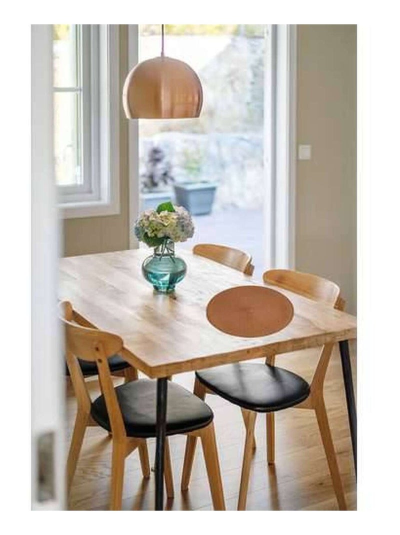 Set de table Tressé Rond Marron - Kiabi