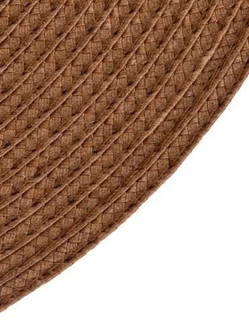 Set de table Tressé Rond Marron - Kiabi