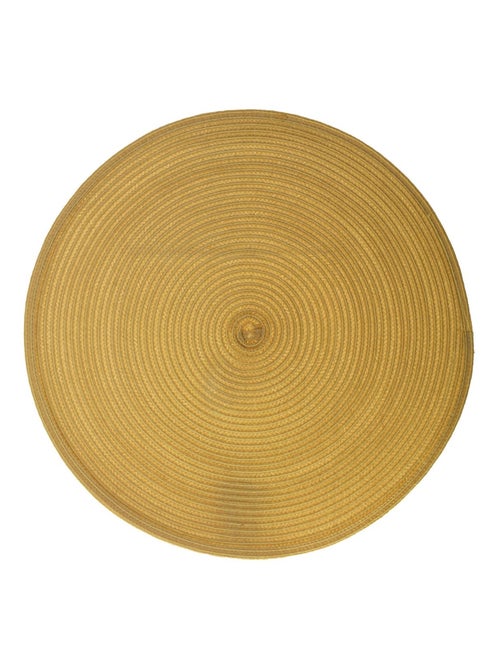 Set de table tresse rond moutarde - Kiabi