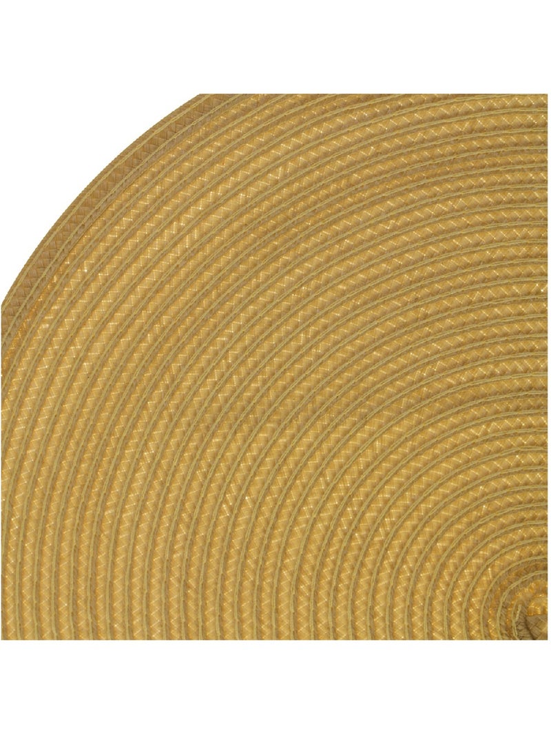 Set de table tresse rond moutarde Moutarde - Kiabi