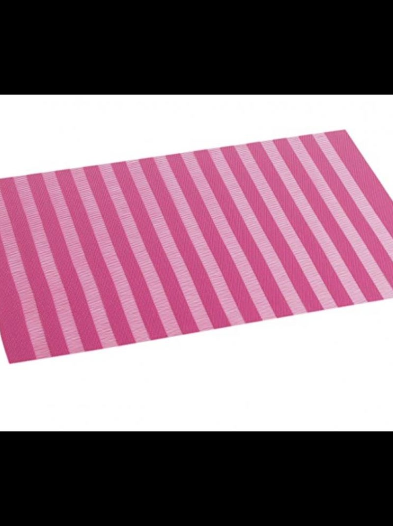 Set de Table x2 - PVC/Polyester - Ajoure Garden - 30 x 45 x 45 cm Rose - Kiabi