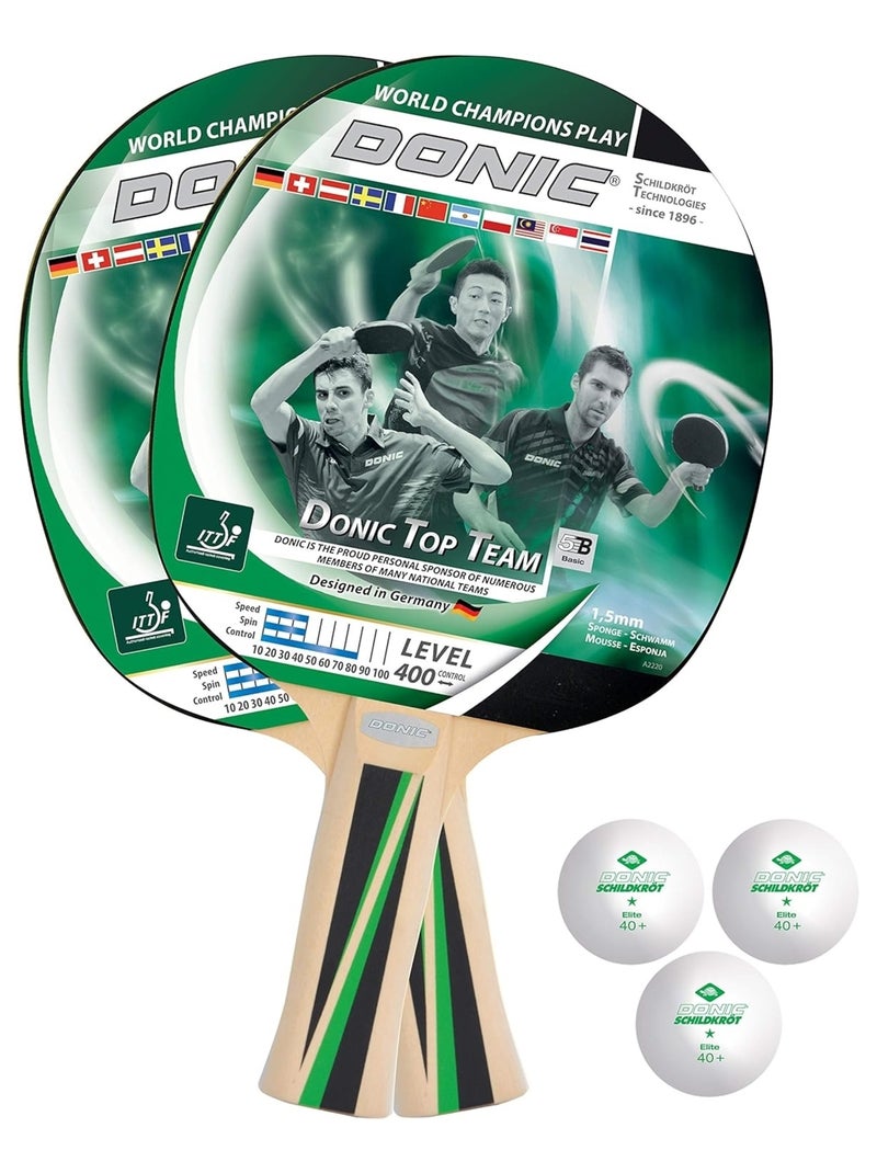 Set de tennis de table Top Teams Vert - Kiabi