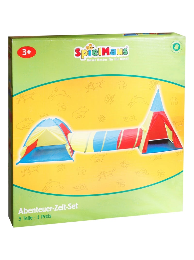 Set de tentes Aventure avec Tunnel Multicolore - Kiabi