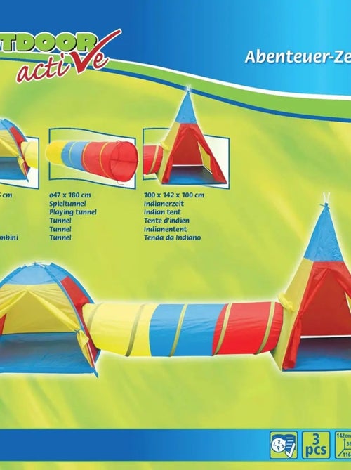 Set de tentes Aventure avec Tunnel - Kiabi