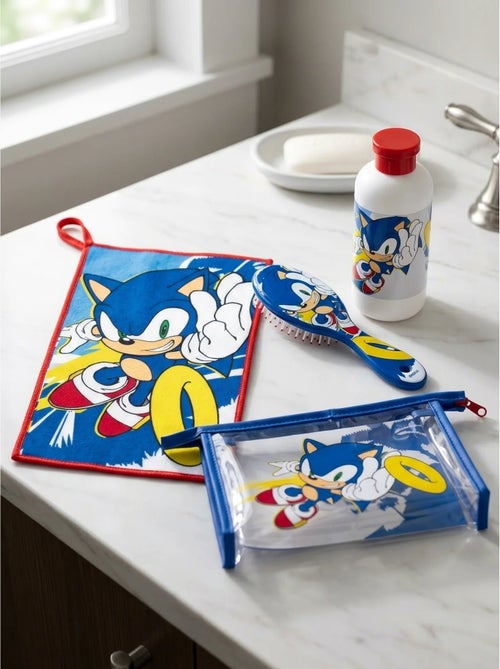 Set de toilette sonic sega trousse transparente et brosse - Kiabi Set de toilette sonic sega trousse transparente et brosse - Kiabi