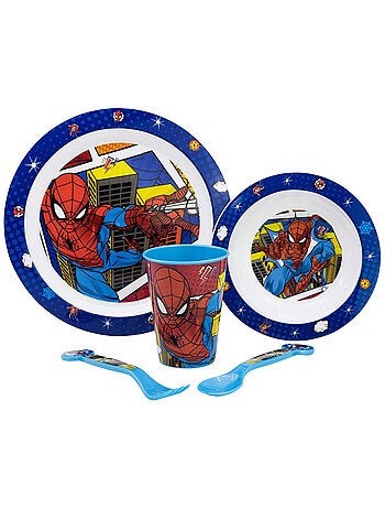 Set de vaisselle enfant réutilisable 'Spiderman' 5 pcs micro-ondes Stor