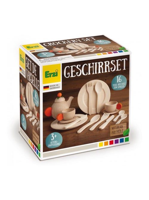 Set de vaisselle naturel 16 pcs - Kiabi