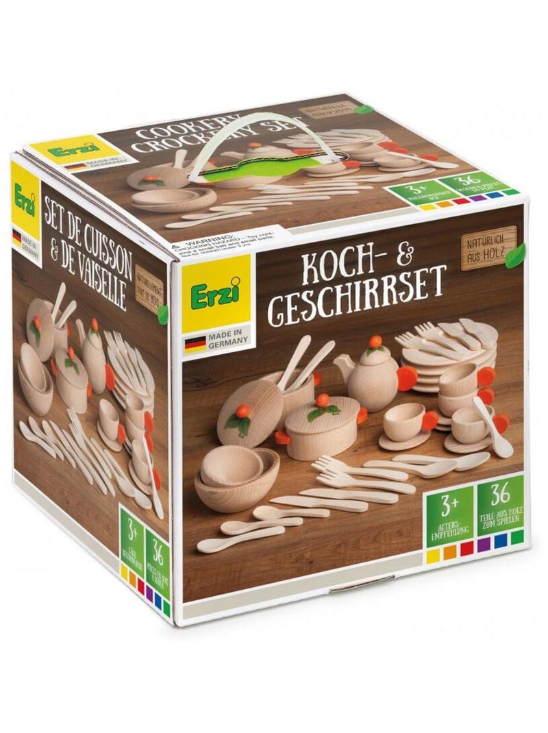 Set de vaisselle naturel 36 pcs Beige - Kiabi