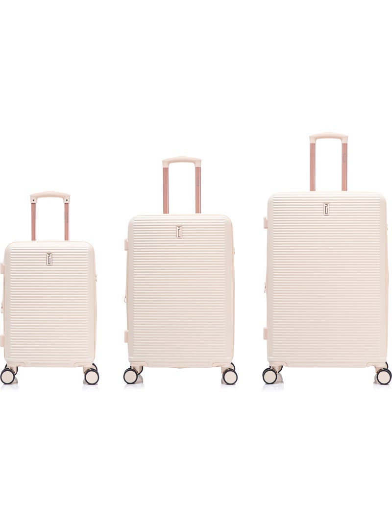 Set de Valise de Voyage | Ensemble de Bagages | 3 Pièces | Cabine, Moyenne, Grande | CELIMS France Beige - Kiabi