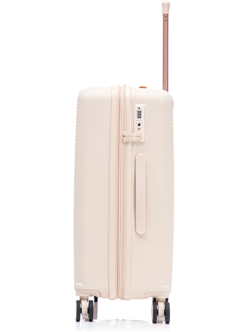Set de Valise de Voyage | Ensemble de Bagages | 3 Pièces | Cabine, Moyenne, Grande | CELIMS France Beige - Kiabi