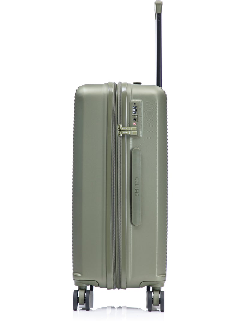 Set de Valise de Voyage | Ensemble de Bagages | 3 Pièces | Cabine, Moyenne, Grande | CELIMS France Vert olive - Kiabi