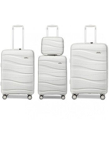 Set de valises - 34/55/66/76 cm rigide 100 l tsa - kono