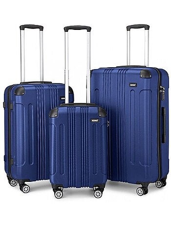 Set de valises - 54/67/76 cm abs 4 roulettes - kono