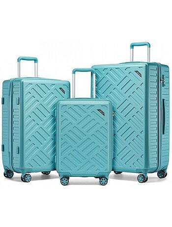 Set de valises - 55/64.5/74 cm abs 4 roulettes serrure tsa - kono