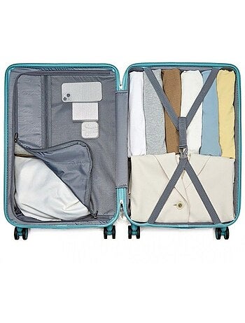 Set de valises - 55/64.5/74 cm abs 4 roulettes serrure tsa - kono