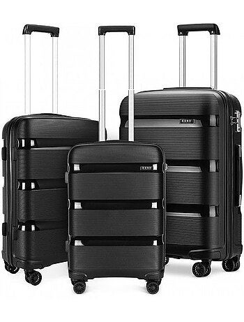 Set de valises - 55/65/76 cm abs 4 roulettes serrure tsa - kono