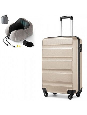 Set de valises - 55x38x20 cm abs 4 roulettes serrure tsa - kono